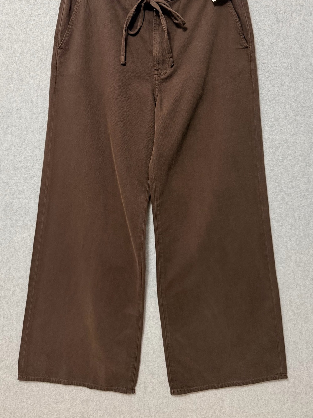 Madewell Brown Wide-Leg Drawstring Pants - Picture 5 of 10